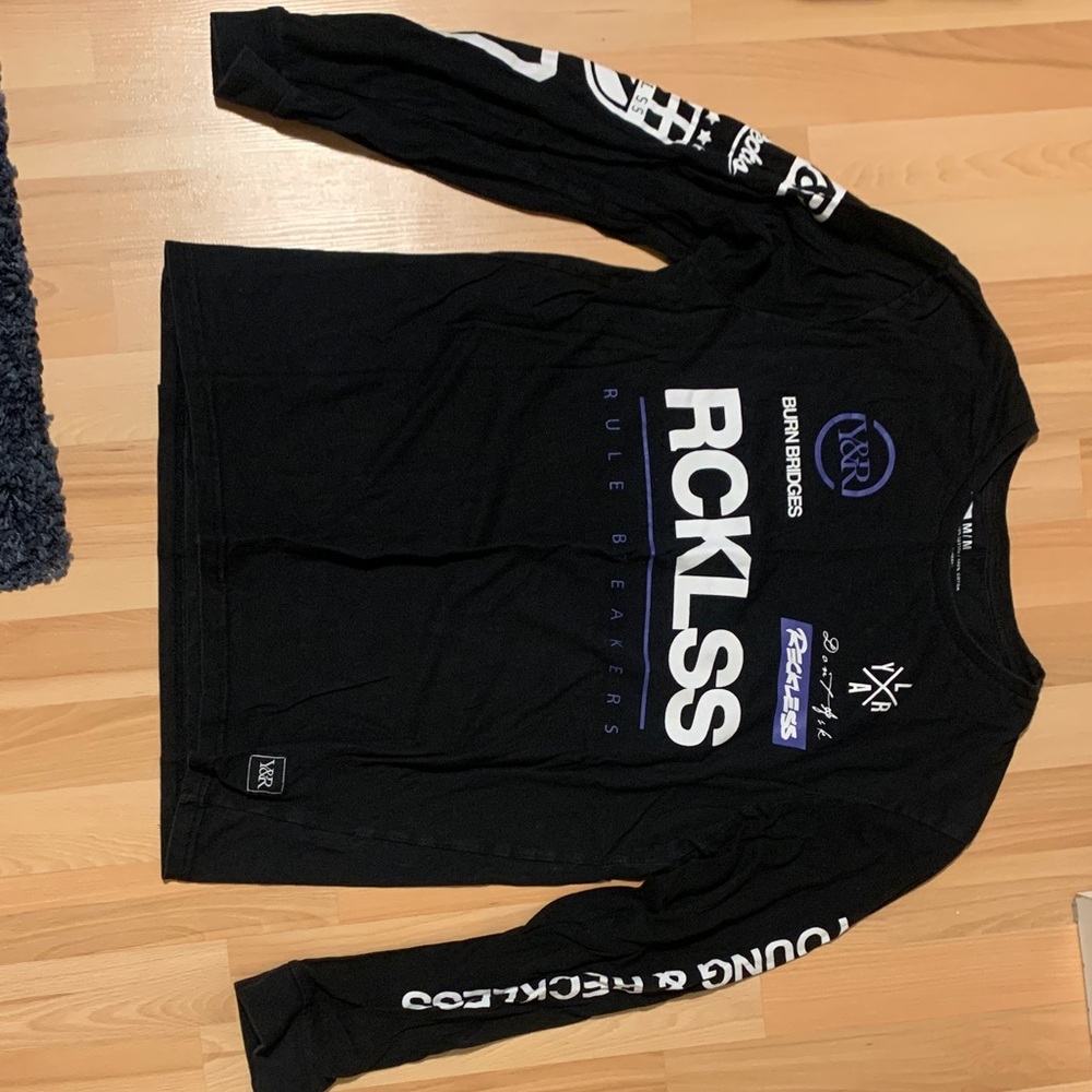 Young & Reckless Black Long Sleeve Tee